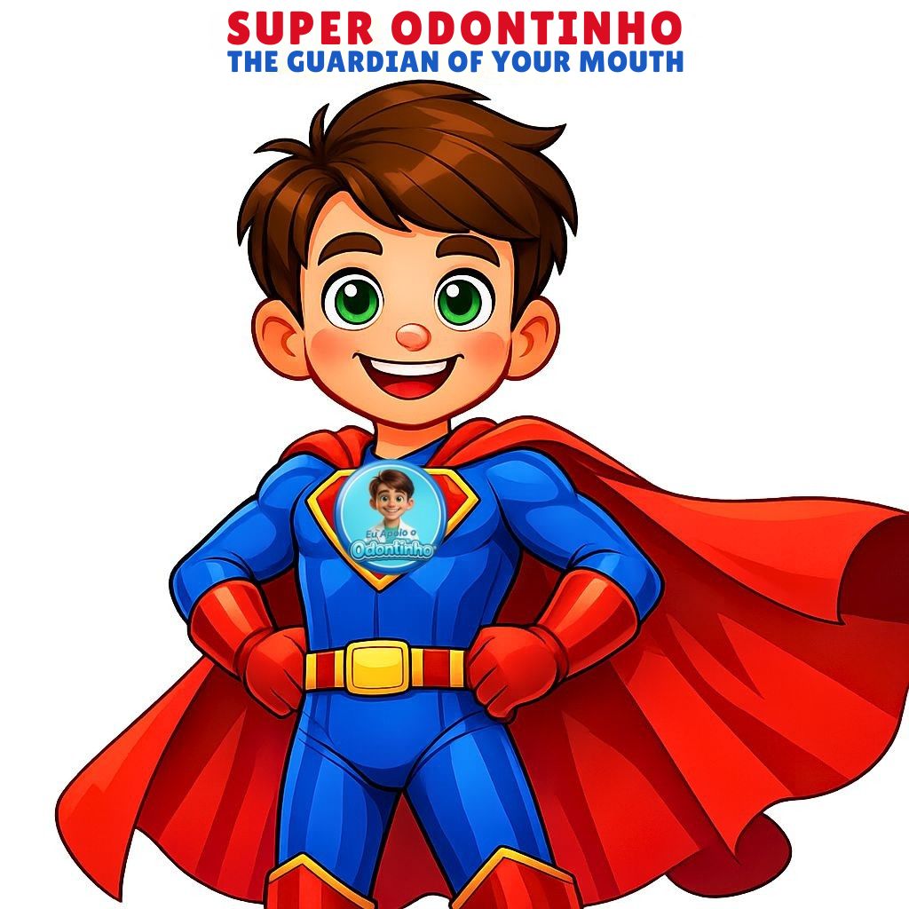 Super Odontinho — oral health hero